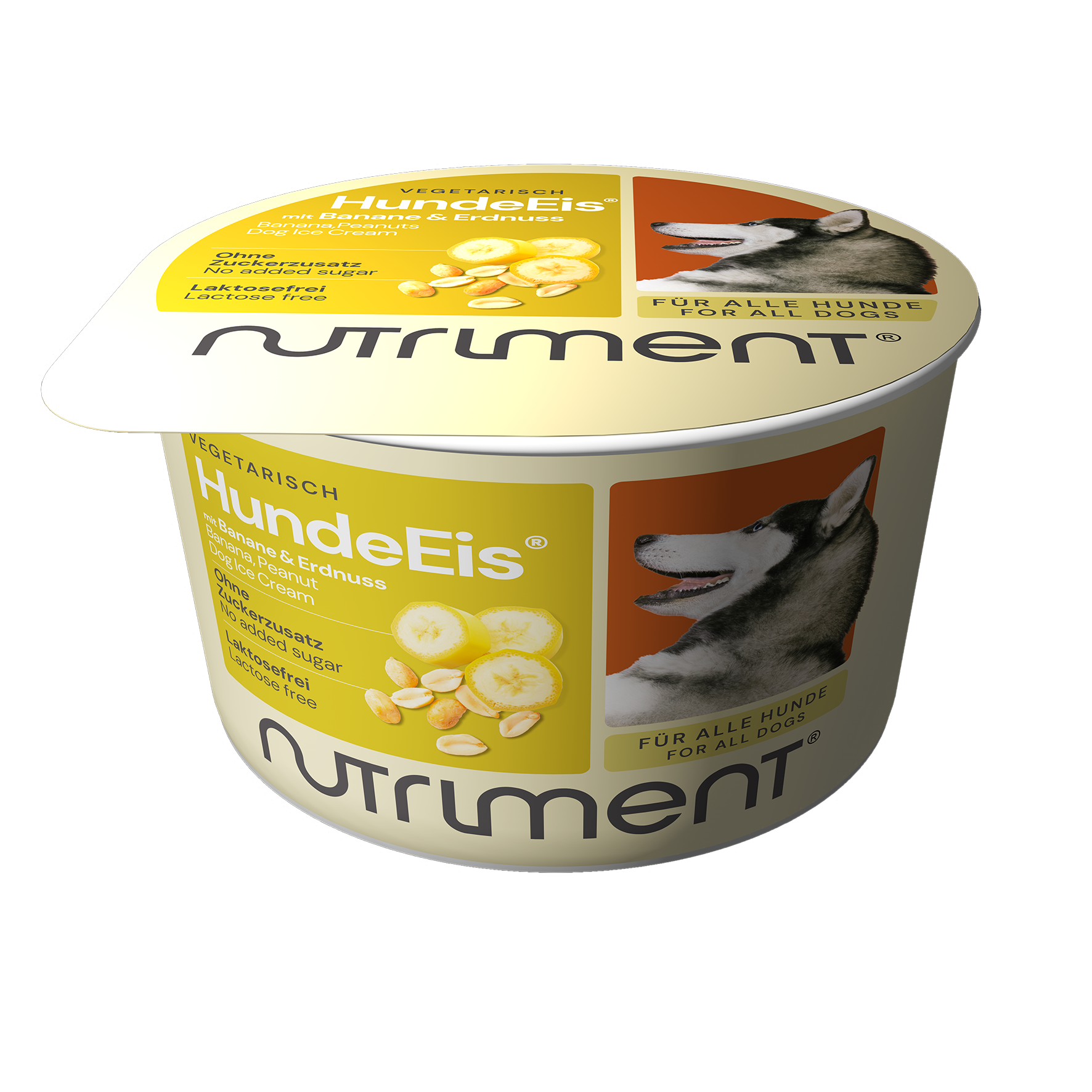 Nutriment HundeEis - Banane & Erdnuss, 90ml